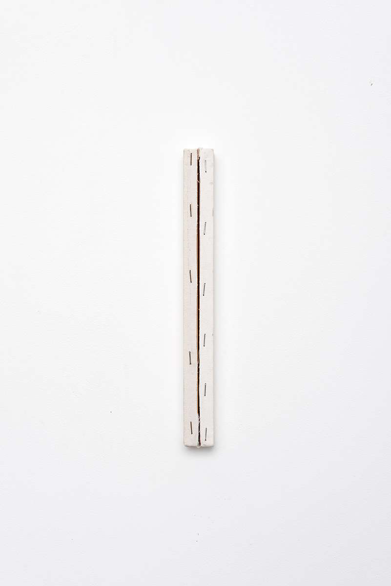 , 2015, Wood, canvas and staples, 30 x 3 x 2 cm, , Photo: Aurélien Mole