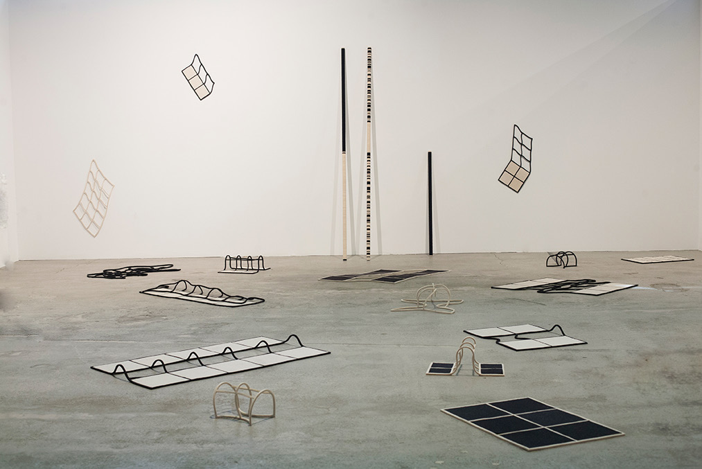 , 2014, Wool felt and plexiglass, Dimensions vary, , unique artwork, photo: Magali Joannon, Exhibition view at Art-O-Rama, 2014
