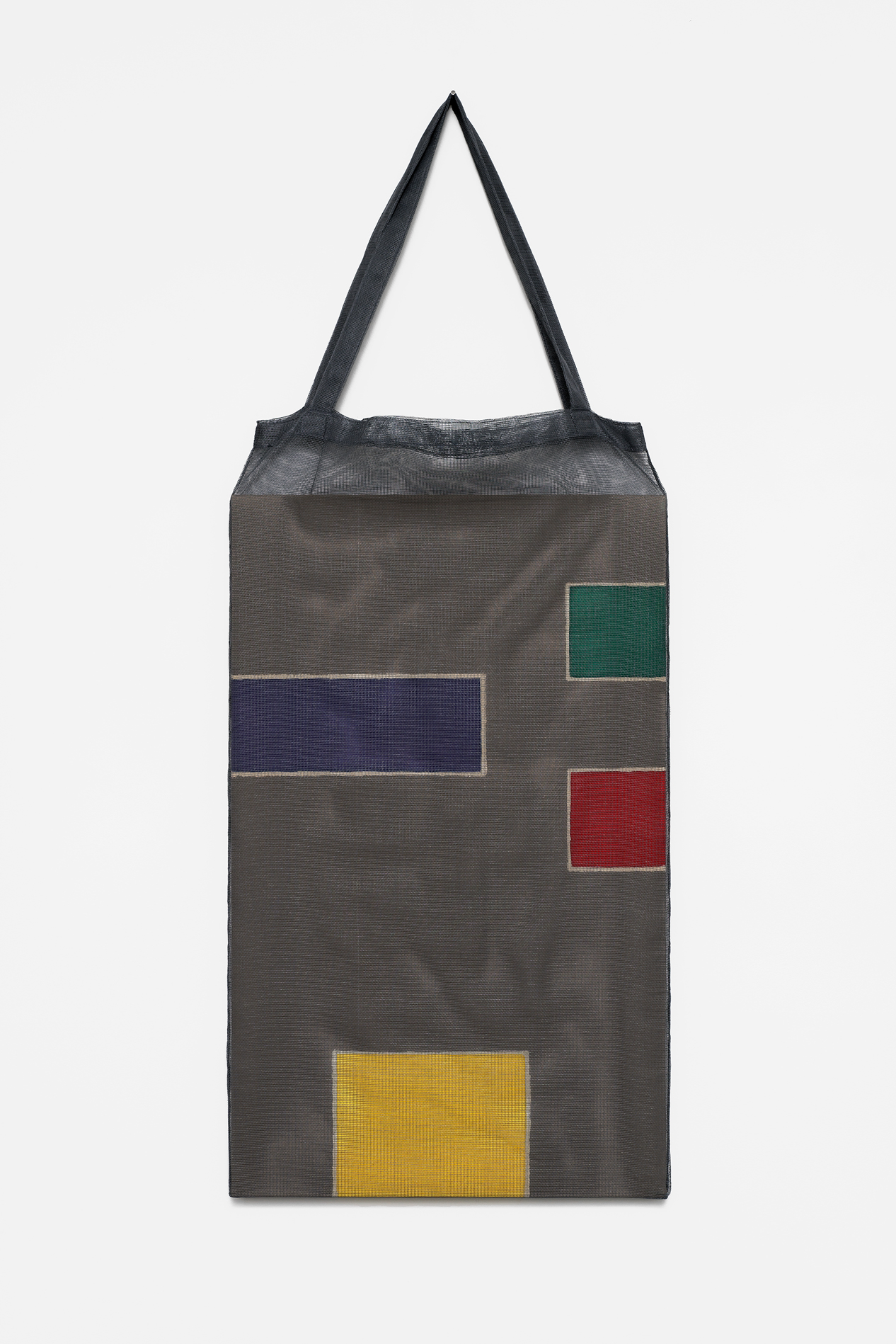 , 2018, Pigments on cotton fabric [batik] and bag, 118 x 47 x 3 cm, , unique artwork, Photo: Aurélien Mole