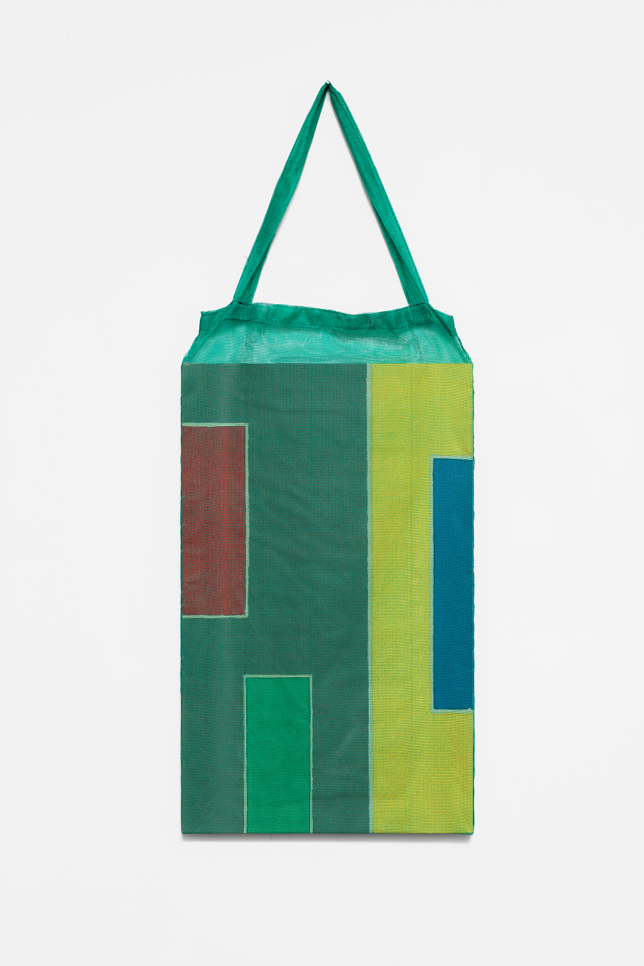 , 2018, Pigments on cotton fabric [batik] and bag, 120 x 46 x 3 cm, , unique artwork, Photo: Aurélien Mole