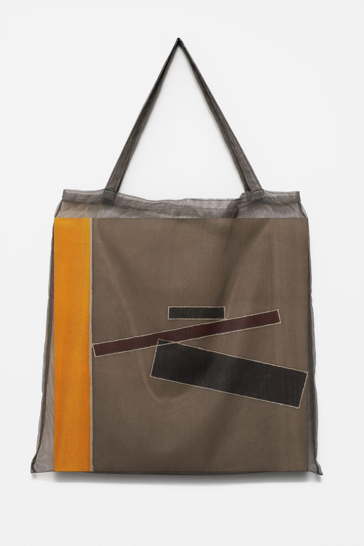 , 2019, Pigment on cotton(batik) and bag, 100 x 60 x 3 cm, , Photo: Aurélien Mole