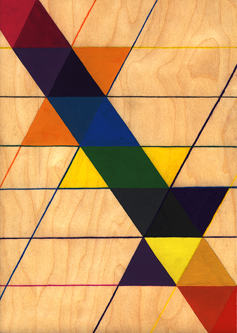 , 2012, Colored pencil and gouache on wood, 29.7 x 21 cm, , unique artwork