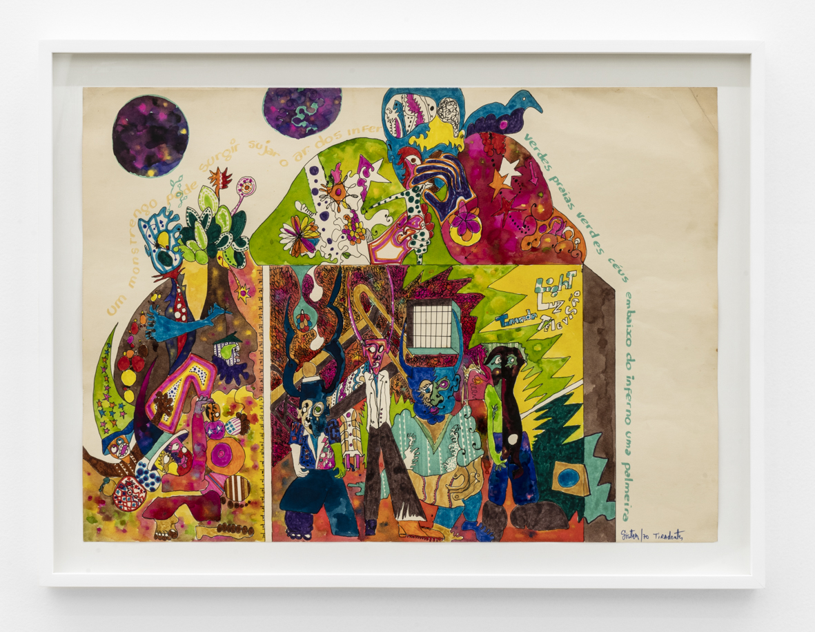 , 1970, Ecoline ink, pencil, oil pastel and felt tip pen on paper, 50 x 70 cm, , unique artwork, Collection: Centre Georges Pompidou, Paris, France