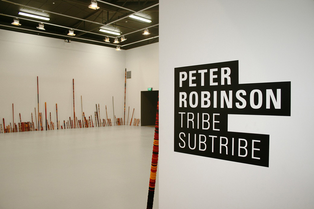 , 2013, Wool felt on metal rod, , unique artwork, photo: Mark Tantrum, Exhibition view at The Dowse Museum, Lower Hutt, New Zealand
